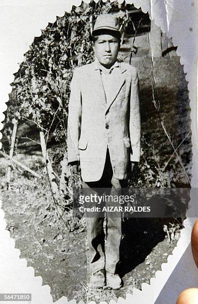 File photograph of Bolivian Evo Morales Ayma, leftist presidential candidate in Oruro in 1967. Leftist, anti-US indigenous leader Evo Morales could...