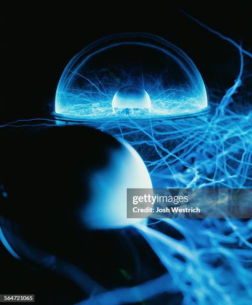 plasma ball - static electricity stock pictures, royalty-free photos & images