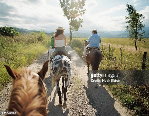 tourists riding near salta, argentina - hugh sitton fotografías e imágenes de stock
