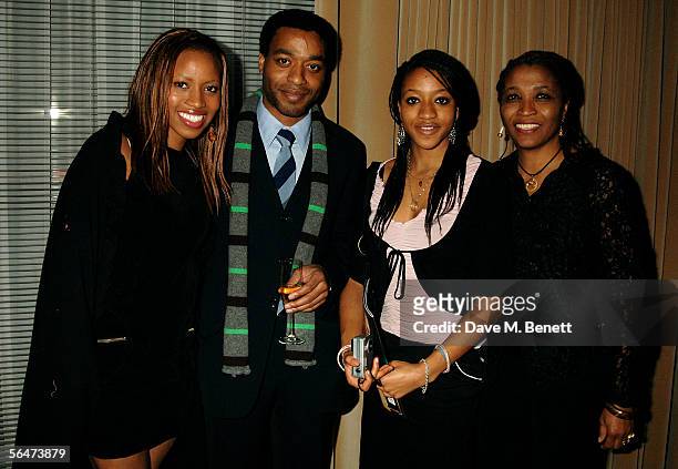 Chiwitel Ejiofor and guests attend the party prior to the English National Ballet's press night performance of The Nutcracker at the Coliseum, held...