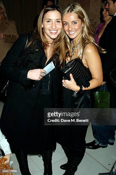 Melanie Blatt and Louise Redknapp attend the party prior to the English National Ballet's press night performance of The Nutcracker at the Coliseum,...