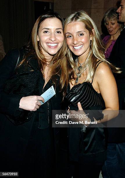 Melanie Blatt and Louise Redknapp attend the party prior to the English National Ballet's press night performance of The Nutcracker at the Coliseum,...