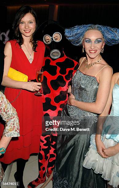 Singer Sophie Ellis Bextor with the cast attend the party prior to the English National Ballet's press night performance of The Nutcracker at the...