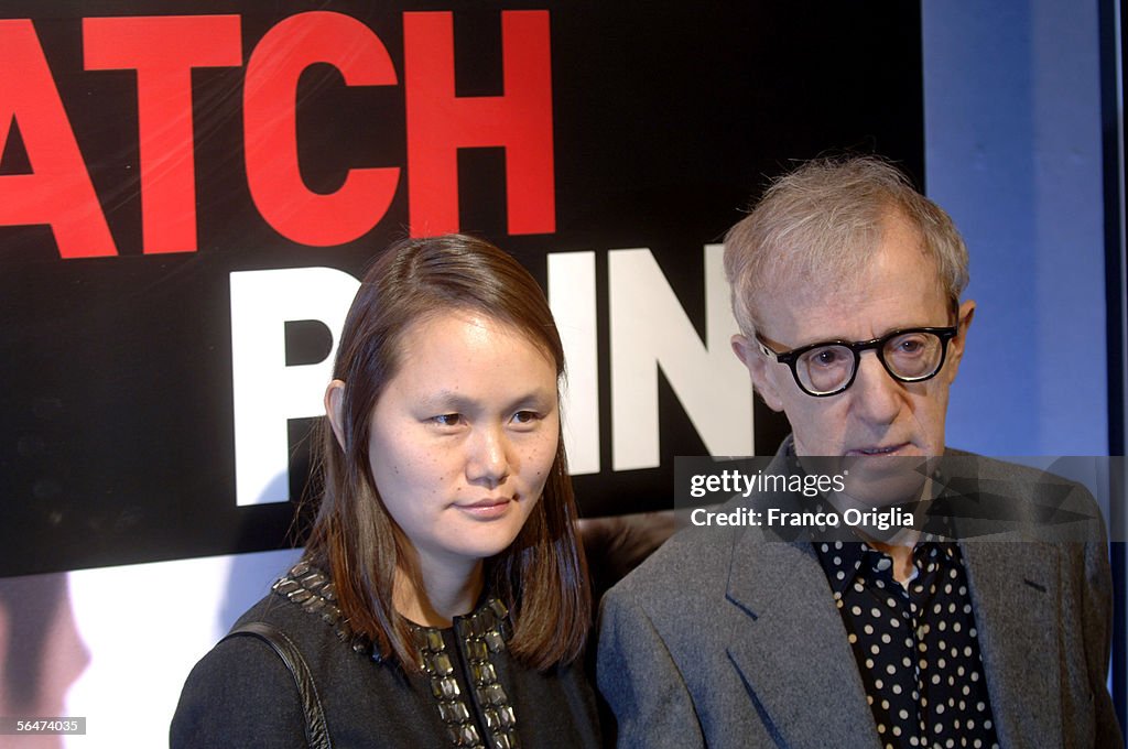 Woody Allen Promotes "Match Point" In Italy