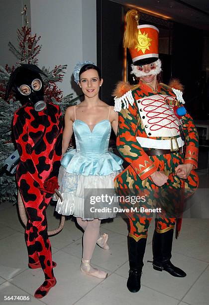 The Cast of The Nutcracker attend the party prior to the English National Ballet's press night performance of The Nutcracker at the Coliseum, held at...