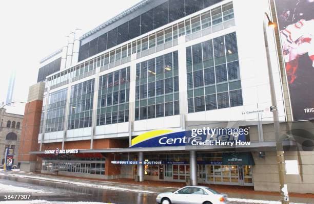 Exterior view of the Bell Centre, home of the Montreal Canadiens taken on November 5, 2002 in Montreal, Quebec, Canada.