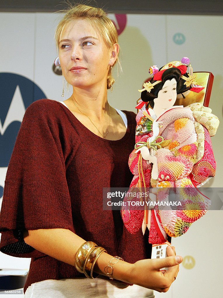 Russian tennis player Maria Sharapova ho