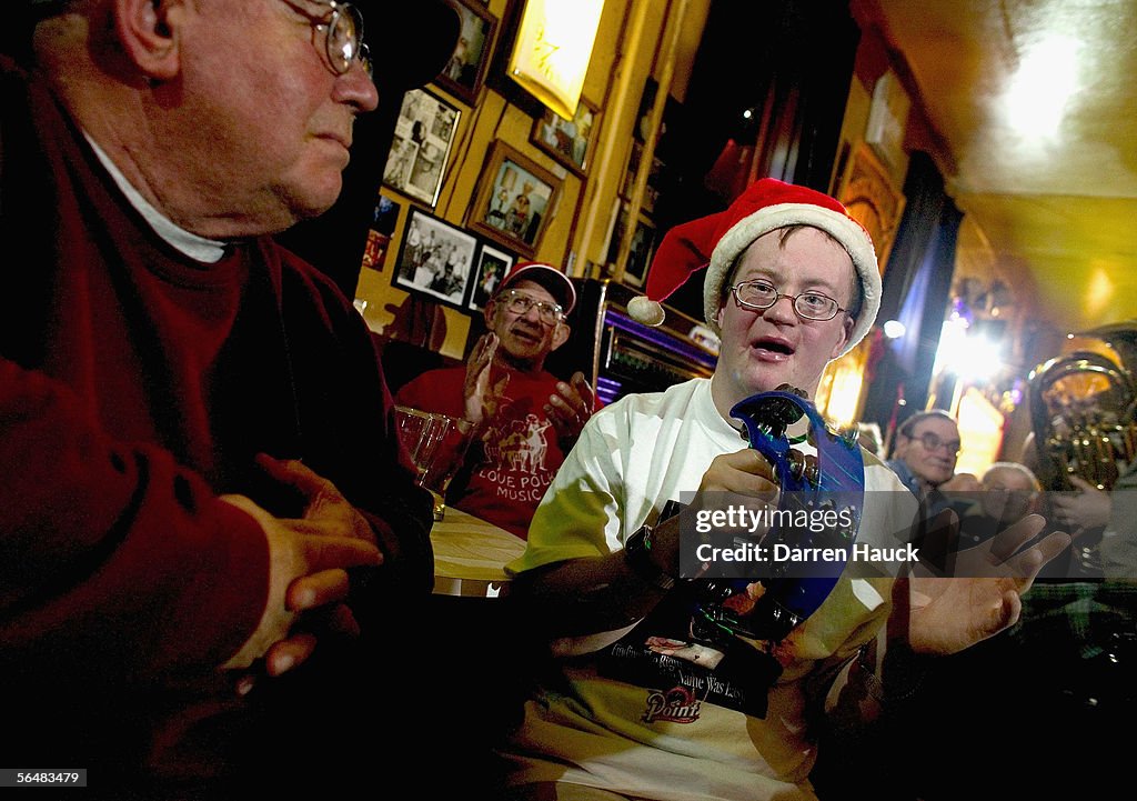 America's Last Remaining Concertina Bar Holds Its Holiday Party