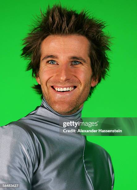 Nordic Combined Star Ronny Ackermann looks on during the day 1 of the making of preview Winter Olympics on December 20, 2005 in Oberhof near Erfurt,...