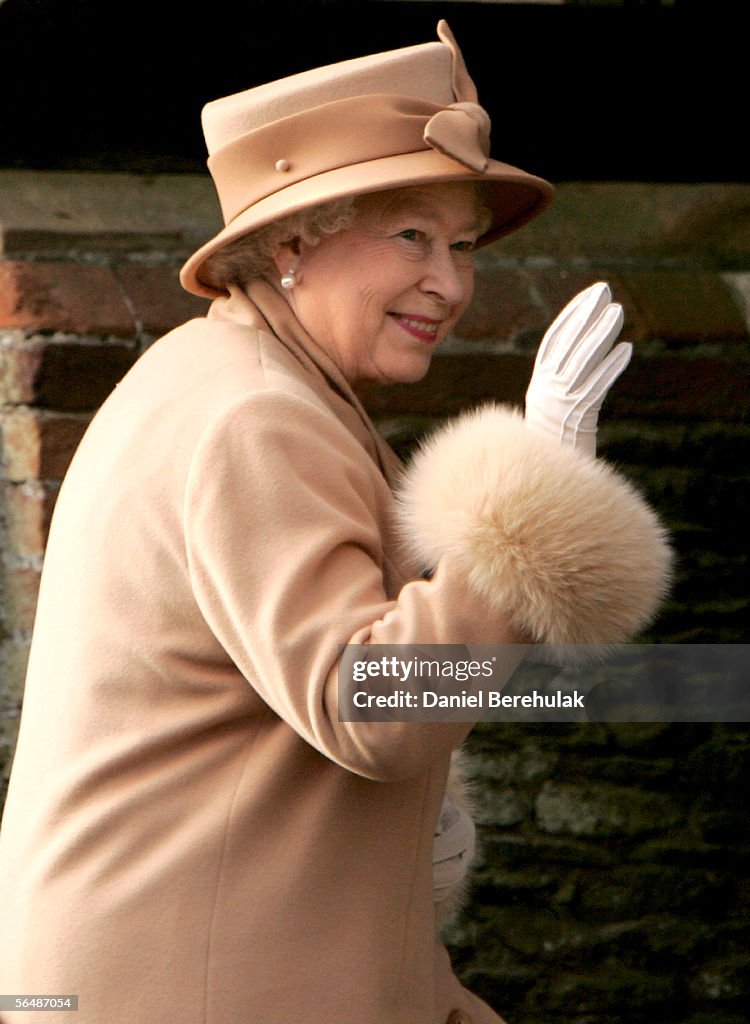 Royals Attend Christmas Day Service At Sandringham