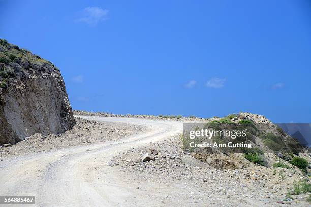 dirt road - ikaria island stock pictures, royalty-free photos & images