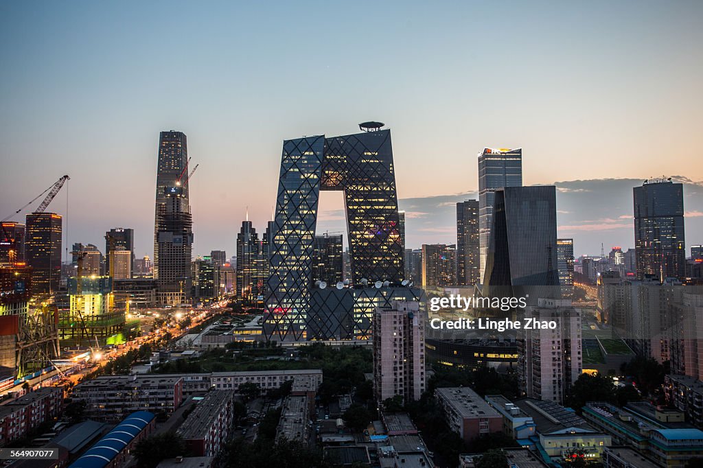 Beijing CBD and CCTV Building