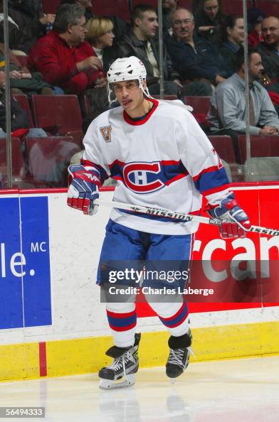 Mike Ribeiro Young Mike Ribeiro of the Montreal Canadiens skates during the NHL game ...