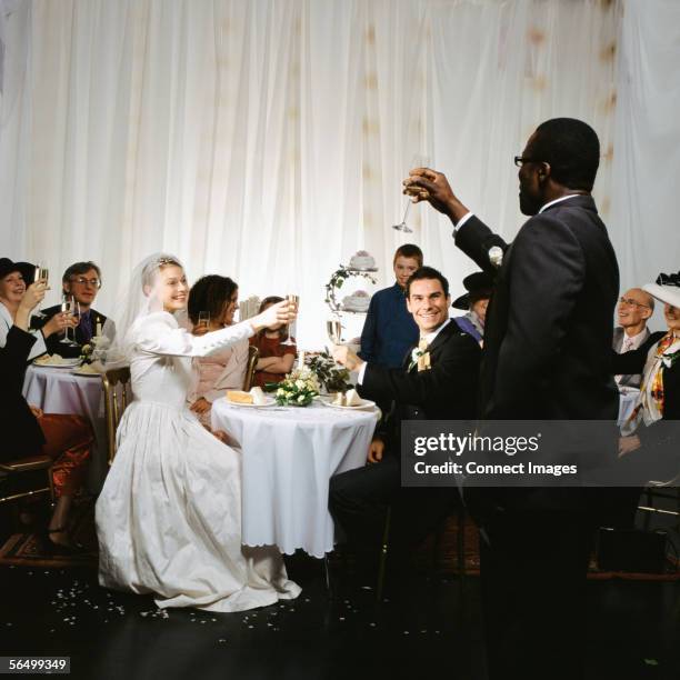 best man makes a speech - wedding speech stock pictures, royalty-free photos & images