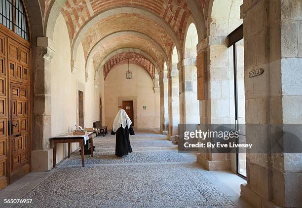 la herreriano cloister - cloister stock pictures, royalty-free photos & images