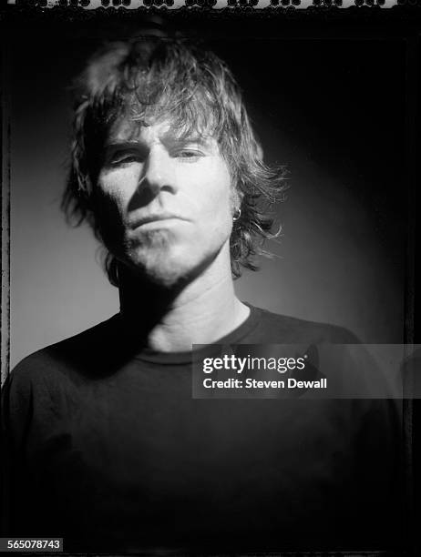 Mark Lanegan poses for a portrait during recording session with Queens of The Stone Age in Los Angeles, California, United States, 6th January 2009.