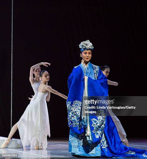 Along with the National Ballet of China ensemble, Chinese Kunqu Opera singer Yu Xuejiao performs in the American premiere of the Ballet's production...