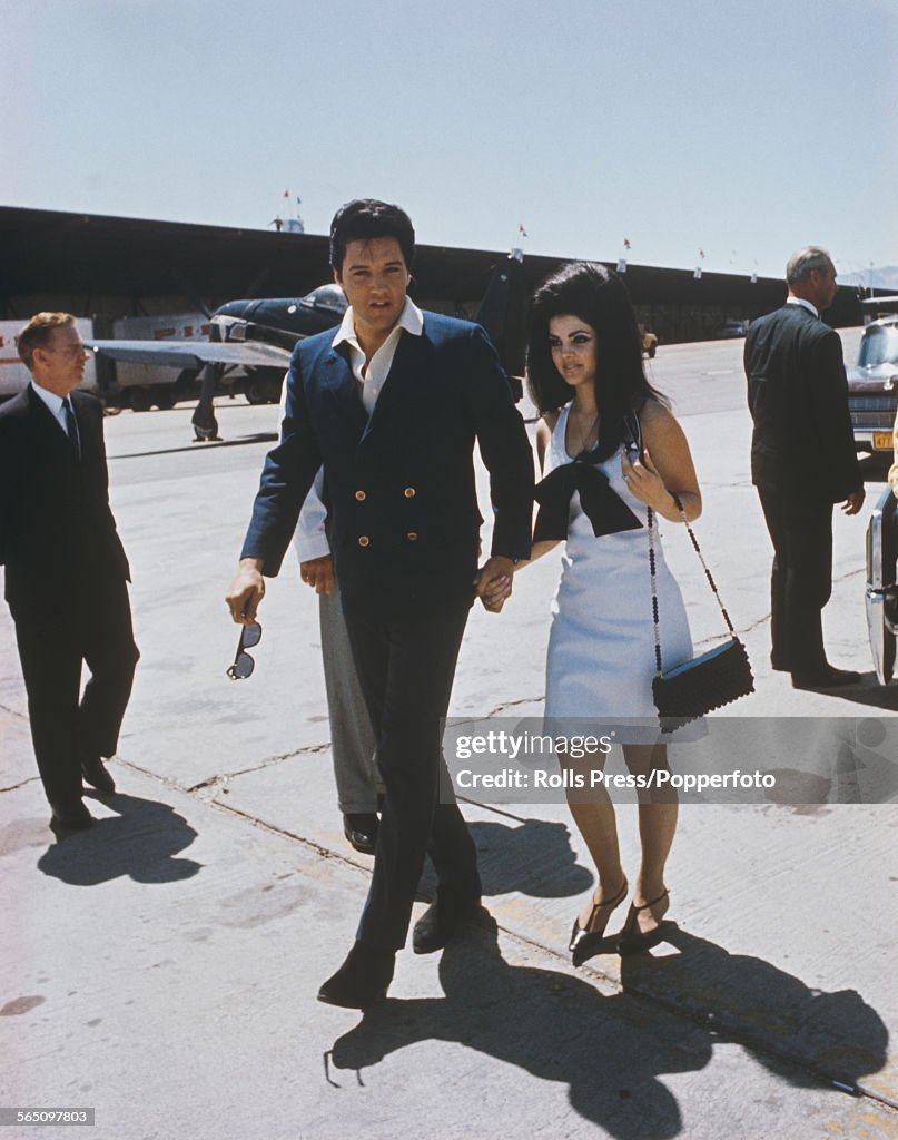 Elvis And Priscilla Presley On Honeymoon