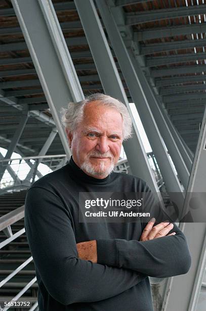 American author Clive Cussler poses while on a visit to Paris,France on the 13th of September 2004.
