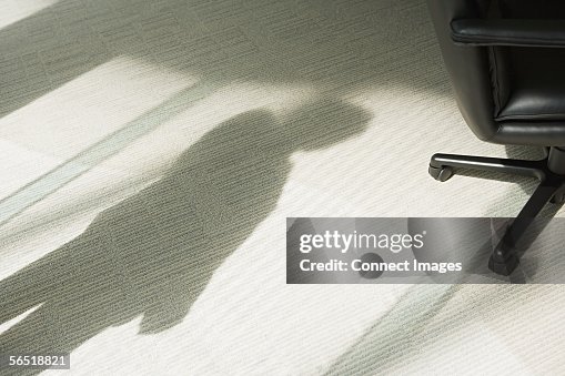 Shadow of a businessman Shadow of a businessman