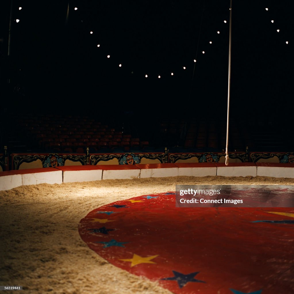Empty circus stage