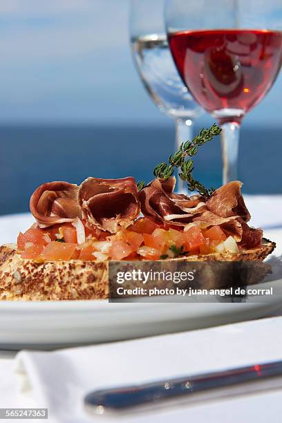 iberian ham - tenerife sea stock pictures, royalty-free photos & images