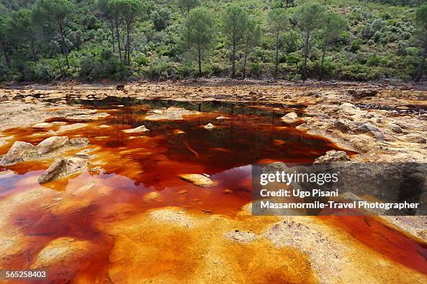 rio tinto river - red_tide stock pictures, royalty-free photos & images