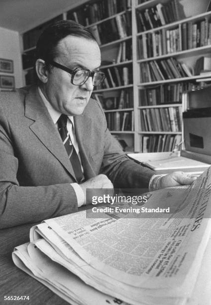 Labour politician Merlyn Rees , at his home in Pinner, 8th September 1978.