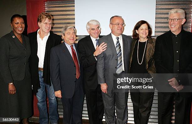 New York City Council Member Letitia "Tish" James, Sundance founder Robert Redford, Brooklyn Borough President Marty Markowitz, Brooklyn Academy of...