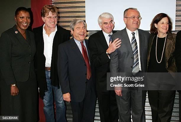 New York City Council Member Letitia "Tish" James, Sundance founder Robert Redford, Brooklyn Borough President Marty Markowitz, Brooklyn Academy of...