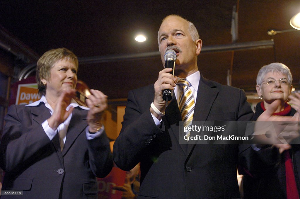PM Candidate Jack Layton Campaigns In British Columbia