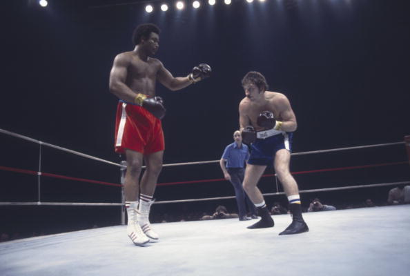 George Foreman Style George Foreman maneuvers circa the 1970's during a boxing match. News ...
