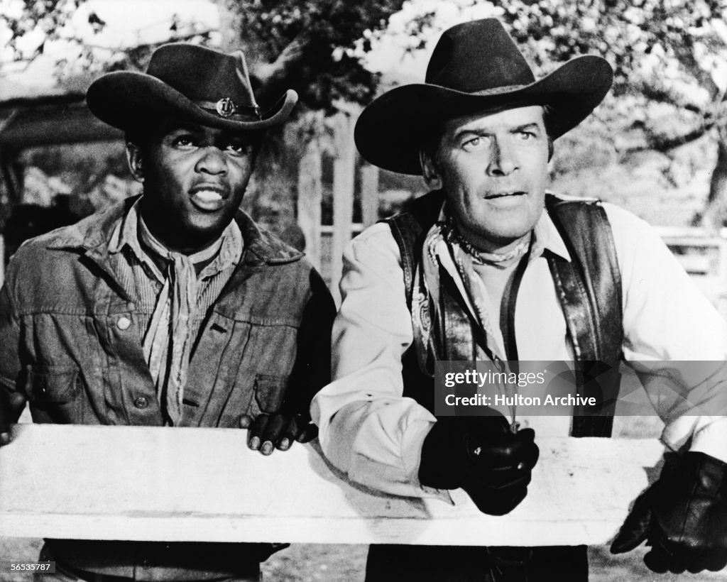 Singer Lou Rawls & Peter Breck In 'The Big Valley'