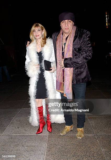 Steven Van Zandt arrives with his wife Maureen Van Zandt at the 60th birthday party for Jann Wenner, editor and publisher of Rolling Stone magazine,...