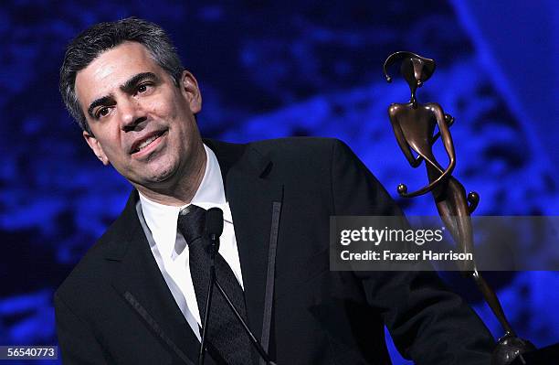 Producer Michael London receives the Producer of the Year Award onstage at the 17th Annual Palm Springs International Film Festival Gala at the Palm...