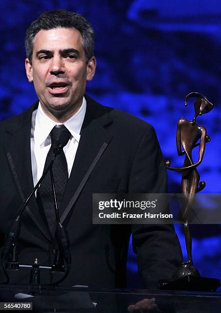 Producer Michael London receives the Producer of the Year Award onstage at the 17th Annual Palm Springs International Film Festival Gala at the Palm...