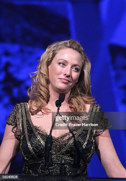 Actress Virginia Madsen onstage at the 17th Annual Palm Springs International Film Festival Gala at the Palm Springs Convention Center on January 7,...