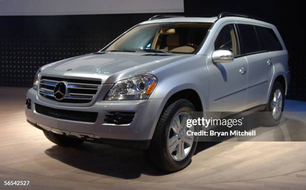 Mercedes Benz shows off the new GL-class full size SUV to the world automotive media during the press preview days at the North American...