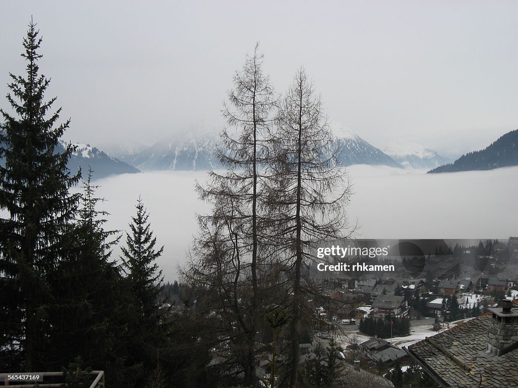 Cloud over valley, Verbier, Switzerland