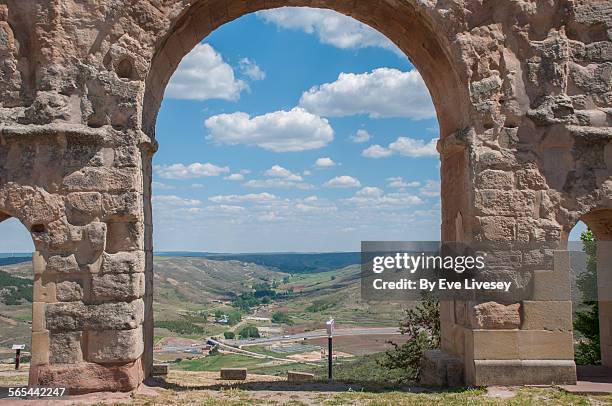 view through the roman arch - social history stock pictures, royalty-free photos & images