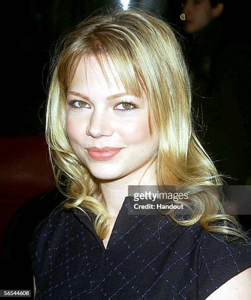 In this handout photo provided by BAFTA, actress and nominee for this year's "The Orange Rising Star Award" Michelle Williams poses. Voted for by the...