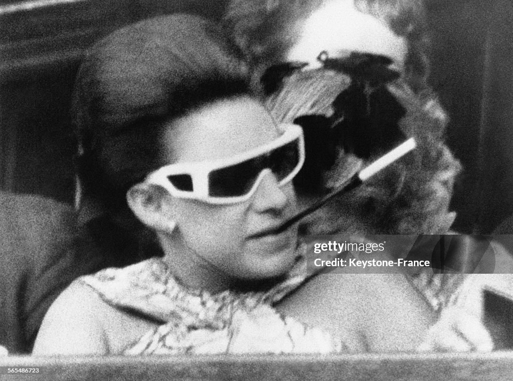 La Princesse Margaret en hippie à Wimbleon