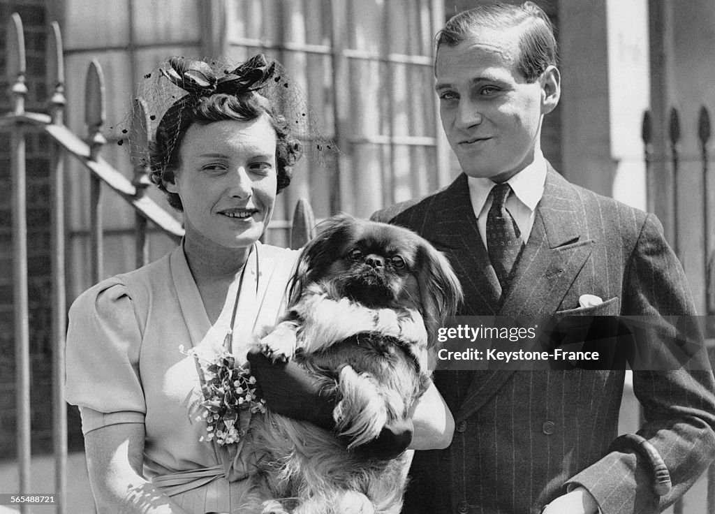 Louis de Hesse-Darmstadt et sa fiancée Margaret Campbell Geddes