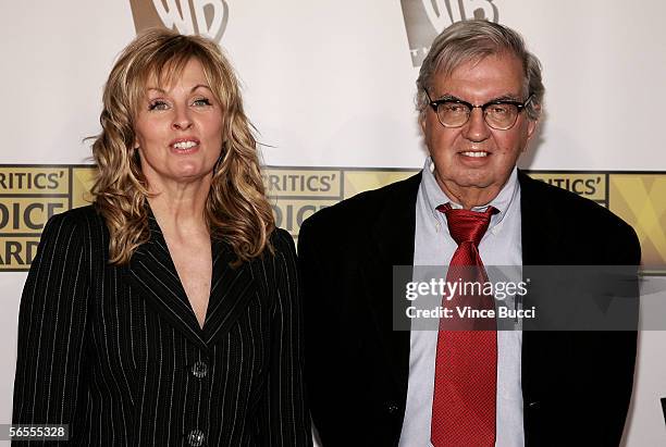 Writers Diana Ossana and Larry McMurtry arrive at the 11th Annual Critics' Choice Awards held at the Santa Monica Civic Auditorium on January 9, 2006...