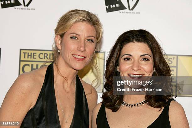 Writer Amy Sewell and director/producer Marilyn Agrelo arrive at the 11th Annual Critics' Choice Awards held at the Santa Monica Civic Auditorium on...