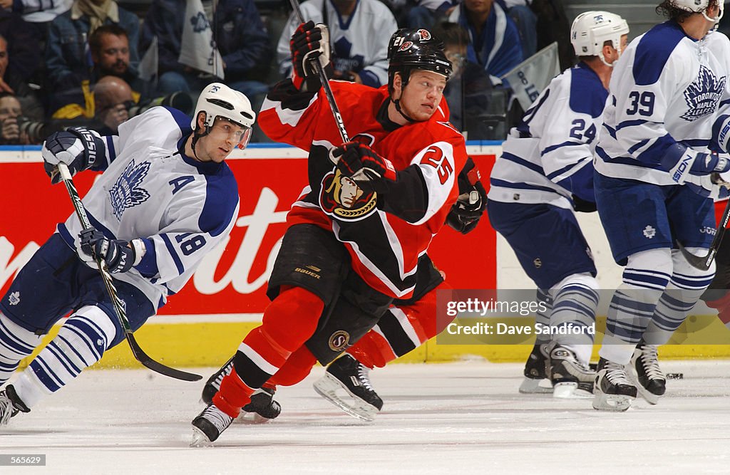 Senators v Maple Leafs