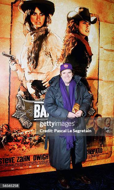 French Director Jean-Marie Poire poses as he arrives to attend the premiere of the film "Bandidas" on January 10, 2006 in Paris, France.