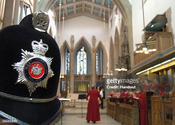 General view inside Bradford Cathedral ahead of the funeral of Police Constable Sharon Beshenivsky on January 11, 2006 in Bradford, England. PC...