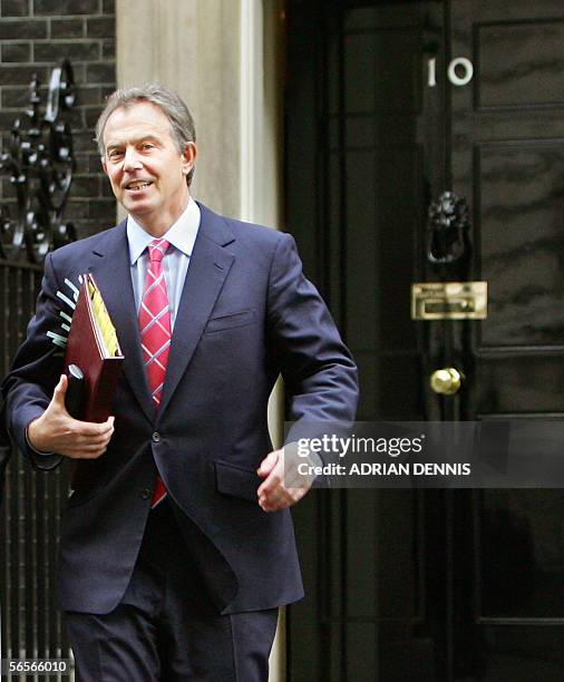 45 Prime Minister Tony Blair Leaves Downing Street To Face Questions In