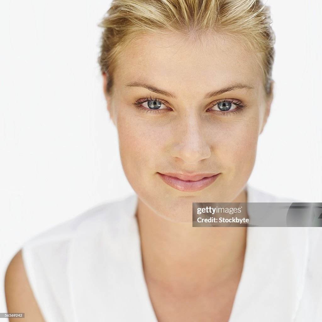 Portrait of a young woman smiling